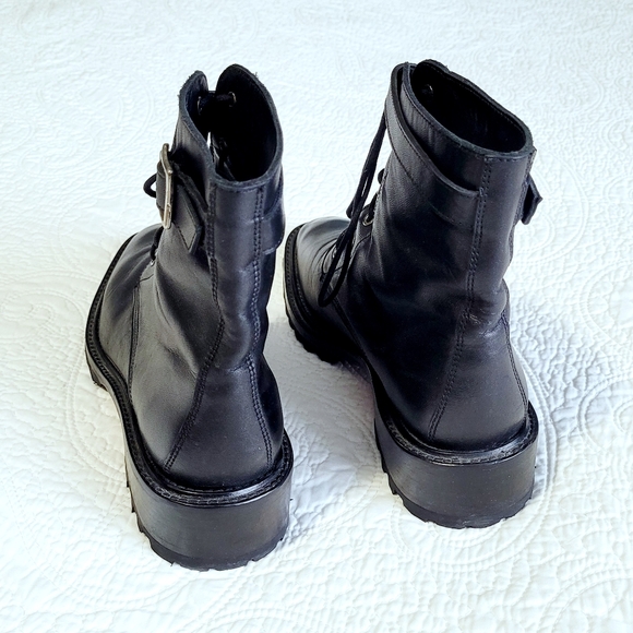 Rachel Comey Dame Leather Combat Boots - Picture 9 of 11